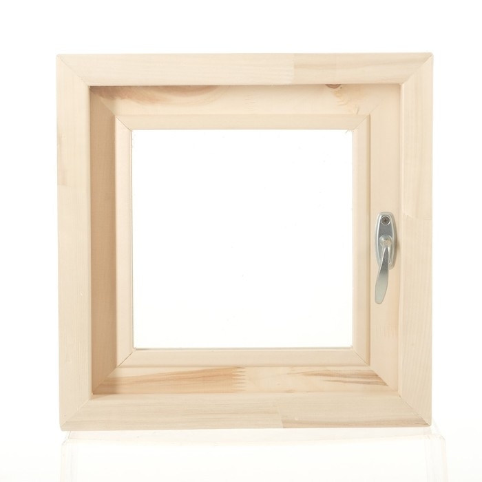 Окно, 40&times;40см, двойное стекло ЛИПА, наружнее открывание