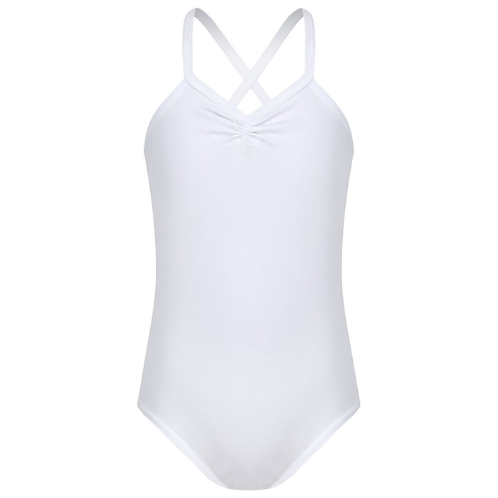 Купальник для гимнастики и танцев Grace Dance, р. 42, цвет белый