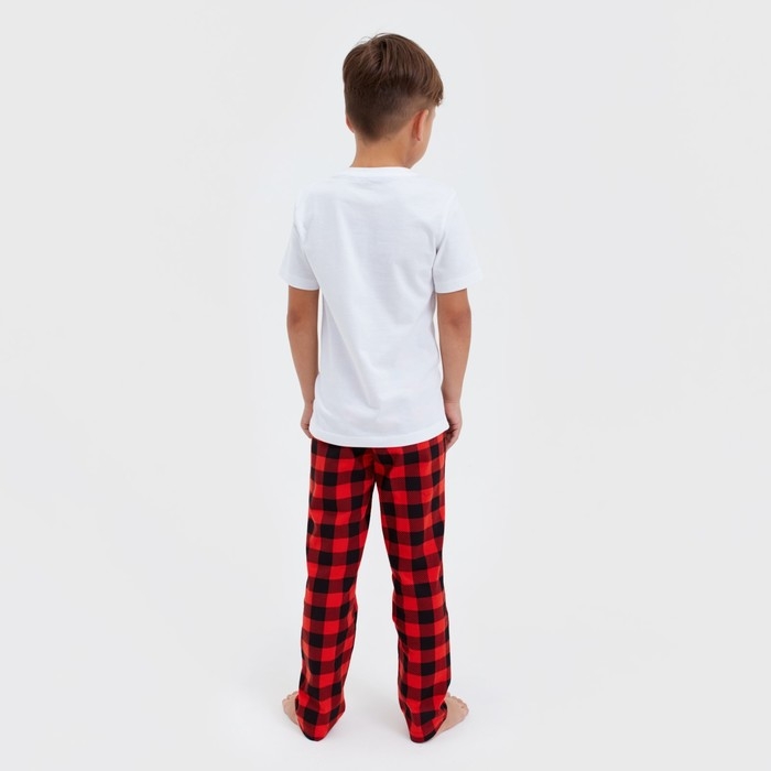 Пижама детская новогодняя KAFTAN "Family", размер 34 (122-128)