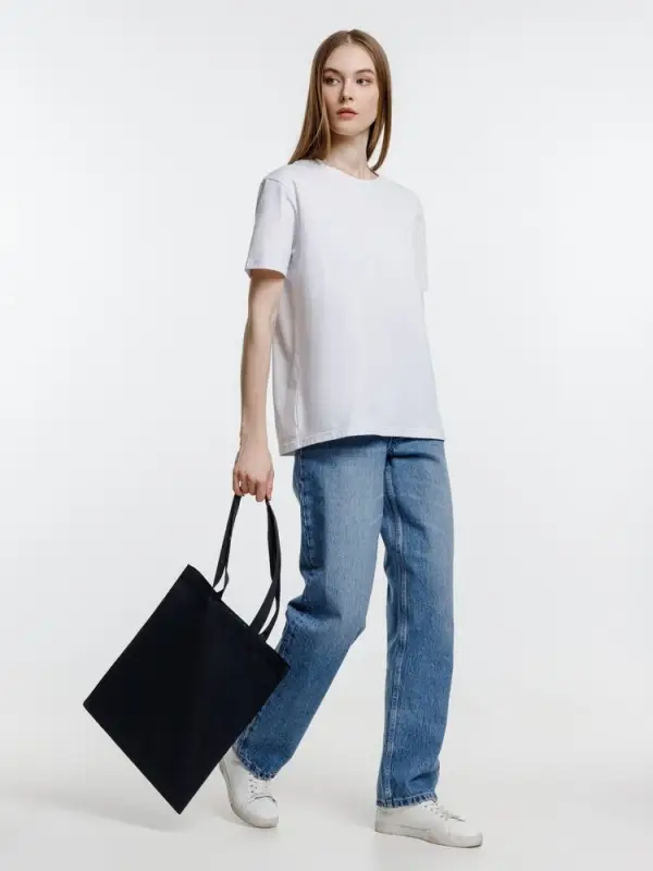 Холщовая сумка Neat 140, черная Холщовая сумка Neat 140, черная