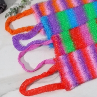 Мочалка для тела Доляна «Радуга», 12×45 см, МИКС Мочалка для тела Доляна «Радуга», 12×45 см, МИКС