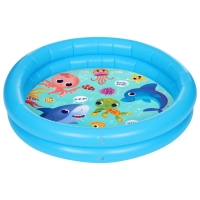 Бассейн надувной «На волне: Морские малыши», 62 х 14 см Бассейн надувной «На волне: Морские малыши», 62 х 14 см