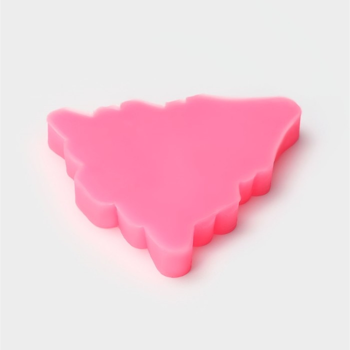 Молд новогодний &laquo;Рождественская ёлка&raquo;, силикон, 10&times;9,5&times;1 см, цвет розовый