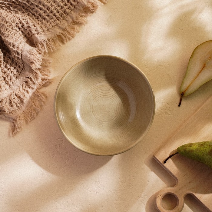 Салатник фарфоровый SL Home «Песчаный бриз», 1 л, цвет бежевый Салатник фарфоровый SL Home «Песчаный бриз», 1 л, цвет бежевый