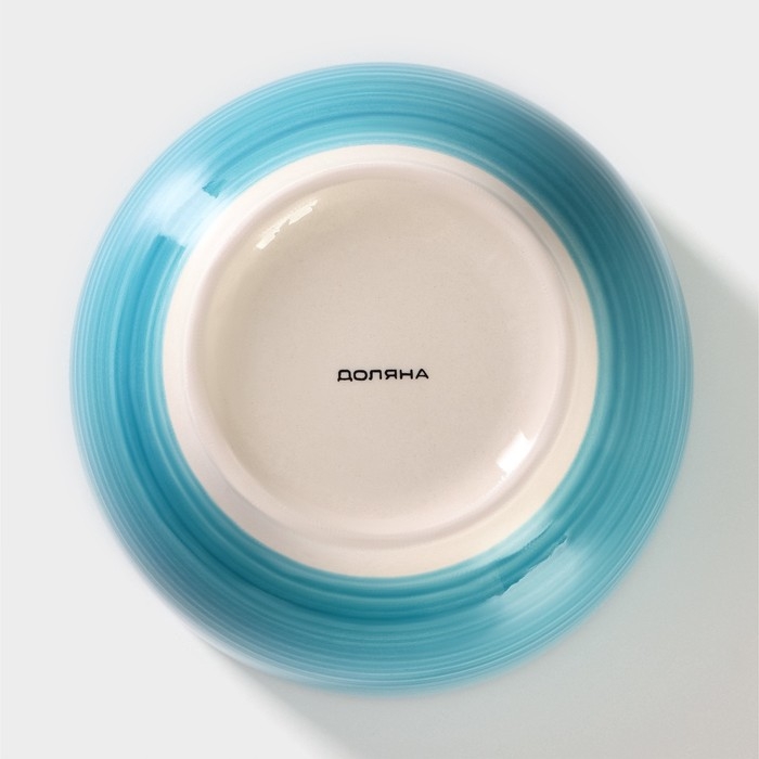 Салатник керамический Доляна «Морской мир», 800 мл, d=14 см, цвет голубой Салатник керамический Доляна «Морской мир», 800 мл, d=14 см, цвет голубой
