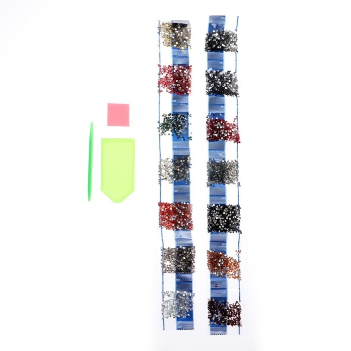 Алмазная мозаика с полным заполнением на холсте &laquo;Тигр&raquo;, 15 х 21 см