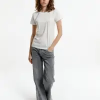 Футболка женская T-bolka Lady, белая (теплый оттенок), размер XXL Футболка женская T-bolka Lady, белая (теплый оттенок), размер XXL