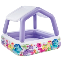 Бассейн надувной детский &laquo;Домик&raquo;, 157 х 157 х 122 см, с навесом, 57470NP INTEX