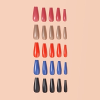 Накладные ногти &laquo;Строгая леди&raquo;, 100 шт, форма балерина, в контейнере, разноцветные