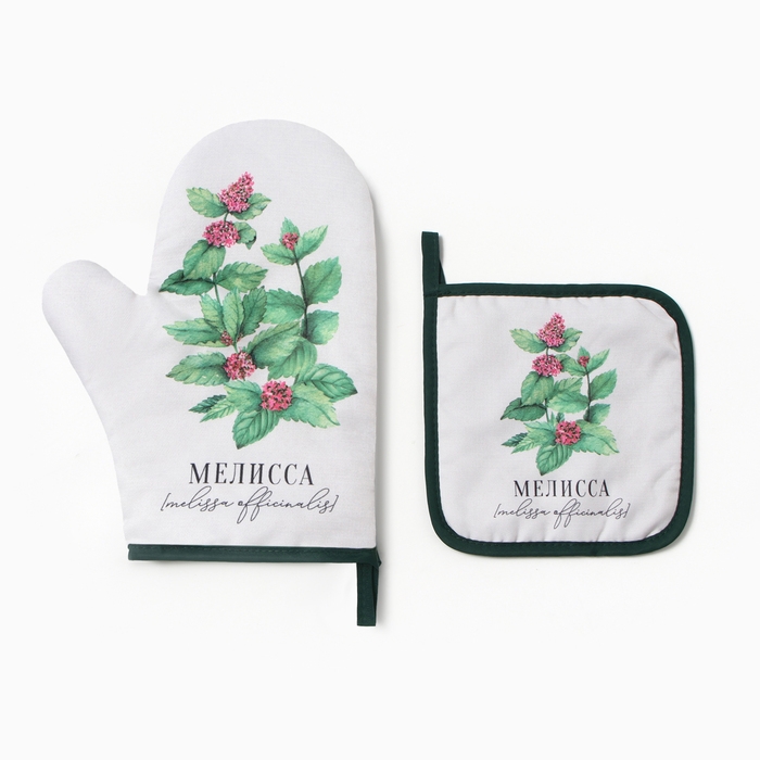 Набор кух."Мелисса" варежка-прих.20х27см, прихватка 17х17 см100% п/э