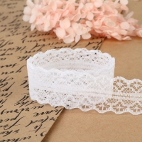 Кружево капроновое, 30 мм × 10 ± 1 м, цвет белый Кружево капроновое, 30 мм × 10 ± 1 м, цвет белый