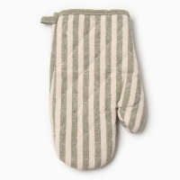 Набор кух.Доляна Полоса цв.зеленый,варежка-прих.25х17см, прихватка 17х17 50% п/э 50% хл