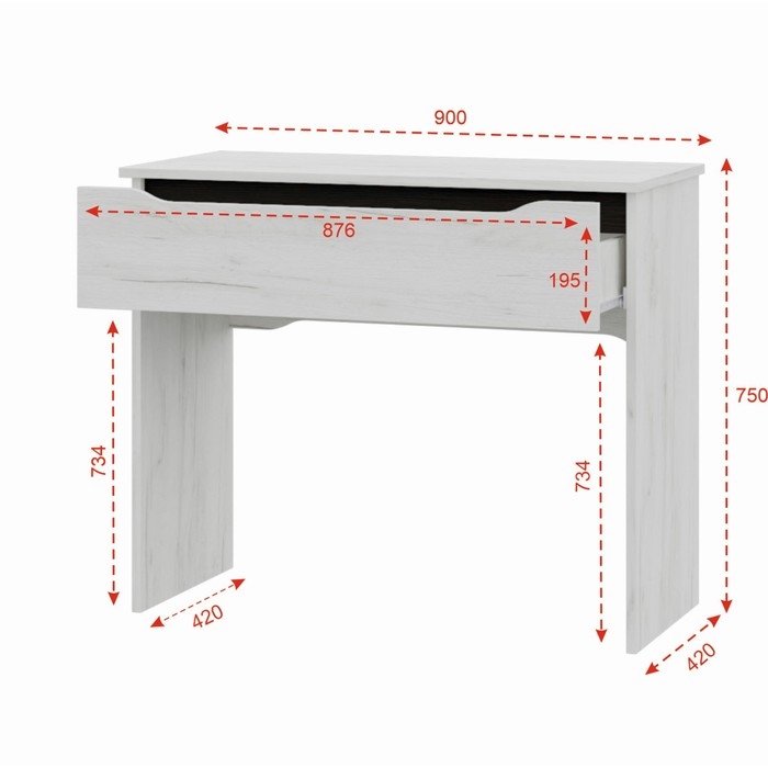 Трюмо Вега, 900х750х420, Крафт белый/Венге Трюмо Вега, 900х750х420, Крафт белый/Венге