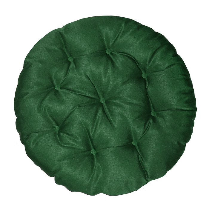 Подушка круглая на кресло непромокаемая D60 см, цвет ярко-зелёный, грета 20%, полиэстер 80% Подушка круглая на кресло непромокаемая D60 см, цвет ярко-зелёный, грета 20%, полиэстер 80%