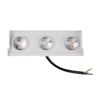 Светильник фасадный &laquo;Каскад&raquo;, FSD-093, 3 Вт, 3000К, 3 луча, IP65, 220 В, металл, белый