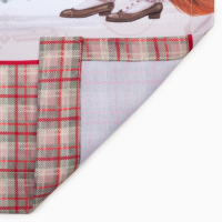 Комплект штор д/кухни с подхватами "Winter holidays" 145х180см-2 шт., габардин Комплект штор д/кухни с подхватами "Winter holidays" 145х180см-2 шт., габардин