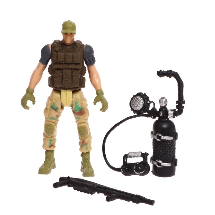 Фигурка героя «Отряд альфа», с аксессуарами, 10х5 см, МИКС Фигурка героя «Отряд альфа», с аксессуарами, 10х5 см, МИКС