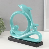 Сувенир керамика "Дельфин на волнах" бирюзовый 7,5х27,5х27 см Сувенир керамика "Дельфин на волнах" бирюзовый 7,5х27,5х27 см