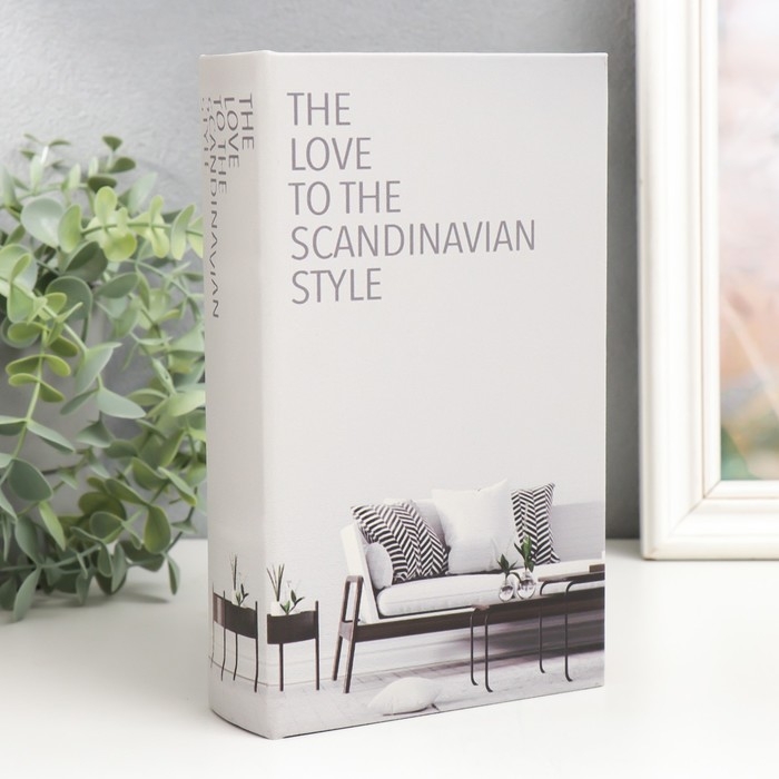 Сейф-книга дерево кожзам Сейф-книга дерево кожзам "Скандинавский стиль" 21х13х5 см