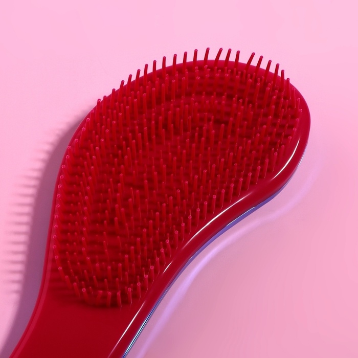 Расчёска массажная, 8 &times; 18,5 см, PVC коробка, цвет МИКС