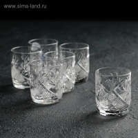 Набор стопок хрустальных для вина &laquo;Мельница&raquo;, 50 мл, 6 шт