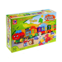 Конструктор &laquo;Числовой поезд&raquo;, учимся считать, 50 деталей