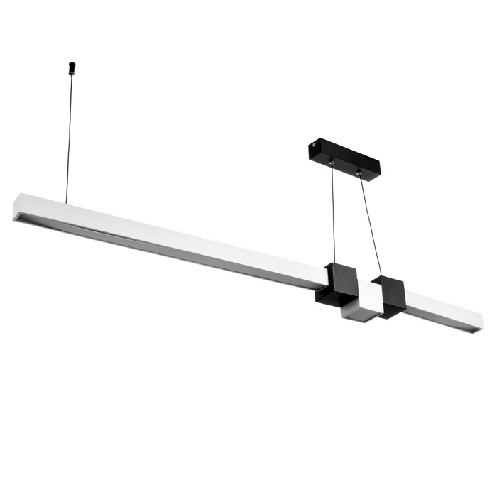 Светильник с ПДУ Светильник с ПДУ "Наоми" LED 20Вт 3000-6000К бело-черный 120х100 см