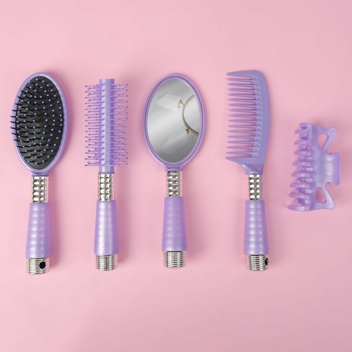 Набор парикмахерский, 5 предметов, цвет МИКС Набор парикмахерский, 5 предметов, цвет МИКС