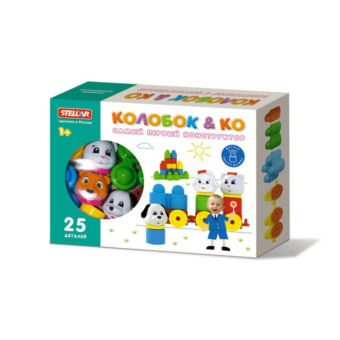 Конструктор &laquo;Колобок и компания&raquo;, 25 деталей
