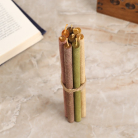 Свеча магическая медовая с травами для проработки чакр "7 чакр", 8 штук Свеча магическая медовая с травами для проработки чакр "7 чакр", 8 штук