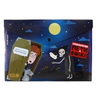 Папка-конверт на кнопке А4, 160 мкм, ErichKrause "Приключения Пети и Волка", полупрозрачная, глянцевая, микс Папка-конверт на кнопке А4, 160 мкм, ErichKrause "Приключения Пети и Волка", полупрозрачная, глянцевая, микс