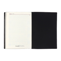 Ежедневник датир 2025г А6+ 176л ESCALADA, мяг обл, иск кожа, бл тис, тон бл 70г/м2, чёрный