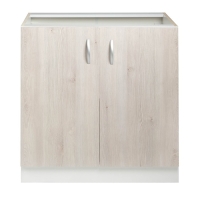 Шкаф напольный Комфорт, 800х580х820, Сосна Аланд/Белый