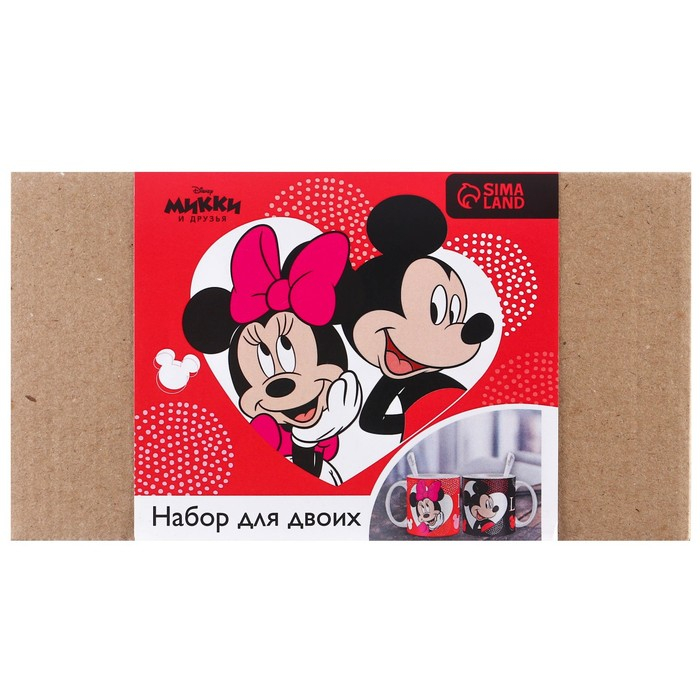 Набор парных кружек, 350 мл Набор парных кружек, 350 мл "Любовь", Микки и друзья