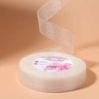 Лента парчовая, 20 мм, 23 &plusmn; 1 м, цвет голография