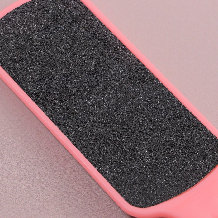 Пилка для ног, наждачная, двусторонняя, 20,5 см, цвет розовый Пилка для ног, наждачная, двусторонняя, 20,5 см, цвет розовый