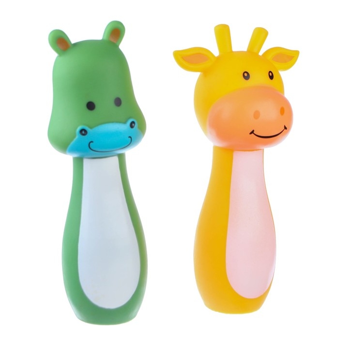 Резиновая игрушка для ванны «Веселый боулинг», 12 см, с пищалкой, виды МИКС, Крошка Я Резиновая игрушка для ванны «Веселый боулинг», 12 см, с пищалкой, виды МИКС, Крошка Я