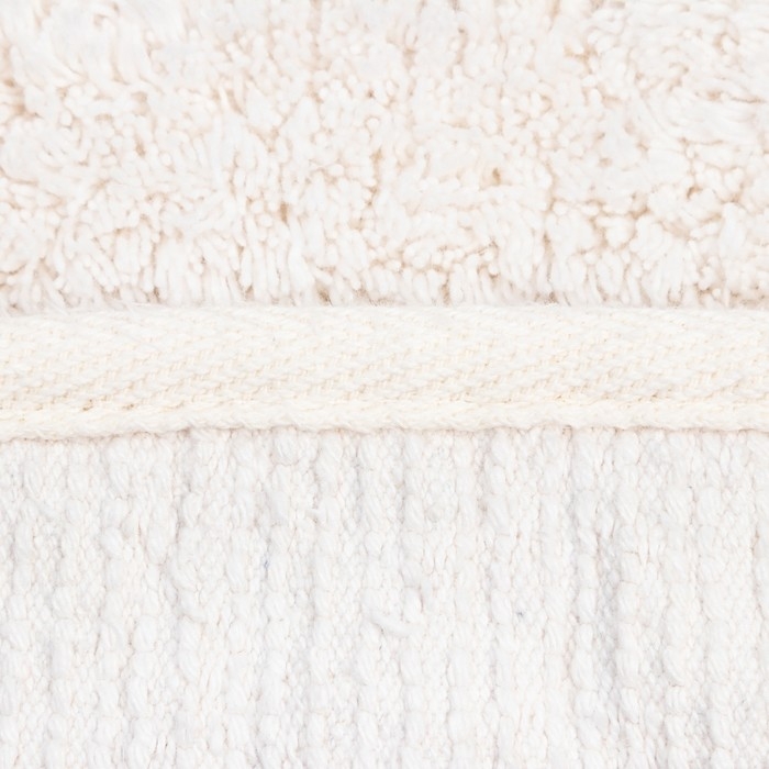 Ковер Этель "Zig-Zag" &Oslash; 100 см, молочный,  70% хлопок, 30% п/э, 1500 г/м2