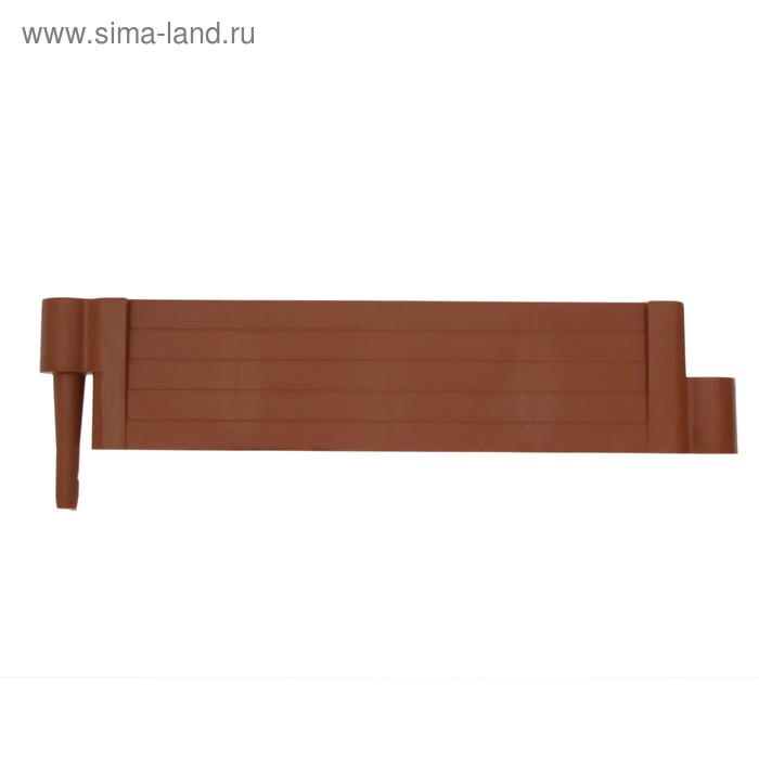 Грядка пластиковая, 55 &times; 55 &times; 13 см, терракотовая, &laquo;Плюс&raquo;