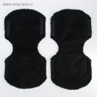 Варежки-муфты на ручку коляски, 2 шт., стеганные, цвет черный Варежки-муфты на ручку коляски, 2 шт., стеганные, цвет черный