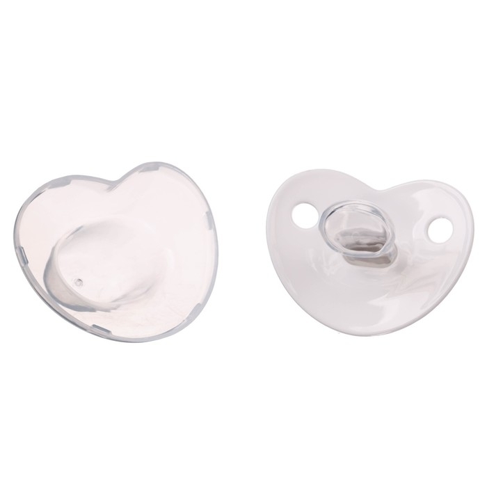 Соска - пустышка силиконовая ортодонтическая &laquo;I LOVE MUM&raquo;, от 6 мес., с колпачком, цвет белый/серебро, стразы