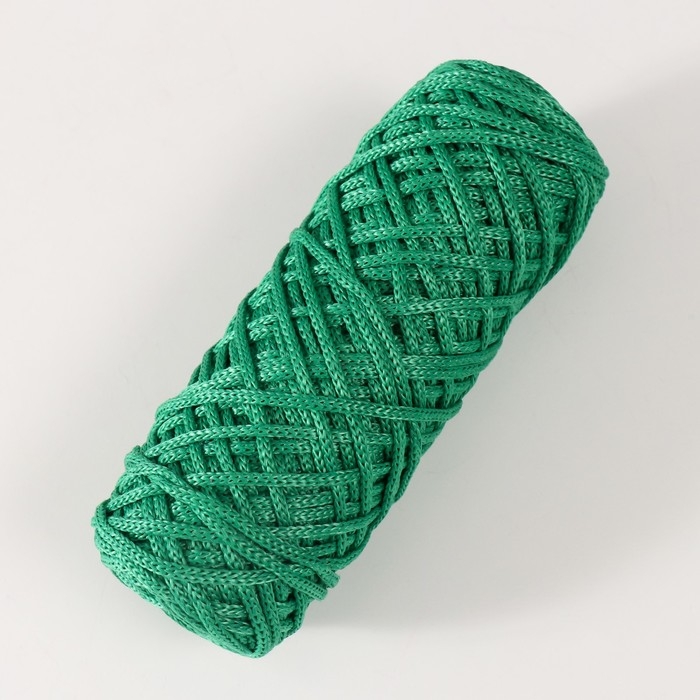 Шнур для вязания 35% хлопок,65% полипропилен 3 мм 85м/160&plusmn;10 гр (нефрит)