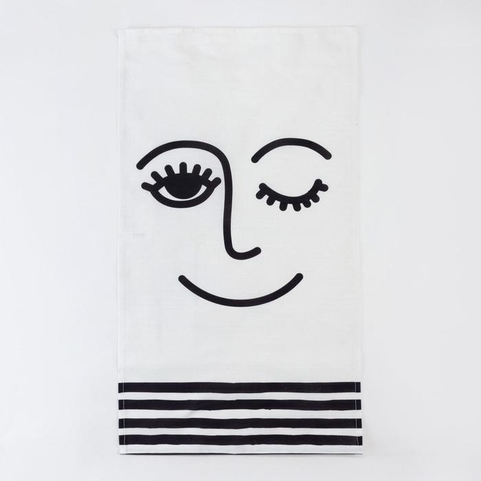 Полотенце "Этель" Глазки 40х73 см, 100% хлопок, репс 210 гр/м2