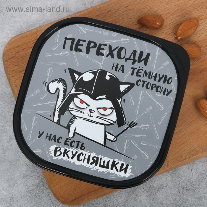 Ланч-бокс квадратный «Переходи на темную сторону», 700 мл Ланч-бокс квадратный «Переходи на темную сторону», 700 мл