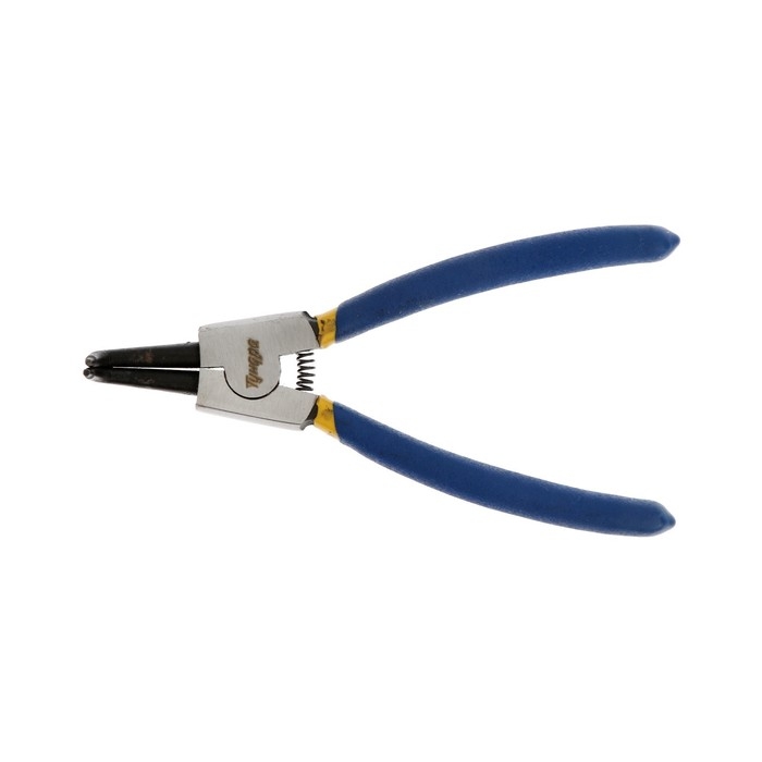 Съемник внешних стопорных колец ТУНДРА, изогнутые губки на разжим, 150 мм Съемник внешних стопорных колец ТУНДРА, изогнутые губки на разжим, 150 мм