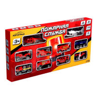 Машина металлическая «Пожарные», набор 10 шт. Машина металлическая «Пожарные», набор 10 шт.