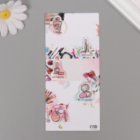 Наклейка с объёмным элементом "Макияж" 7х15,2 см Наклейка с объёмным элементом "Макияж" 7х15,2 см