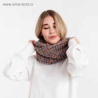 Снуд MINAKU, цвет бежево-бордовый, 75х25 см Снуд MINAKU, цвет бежево-бордовый, 75х25 см