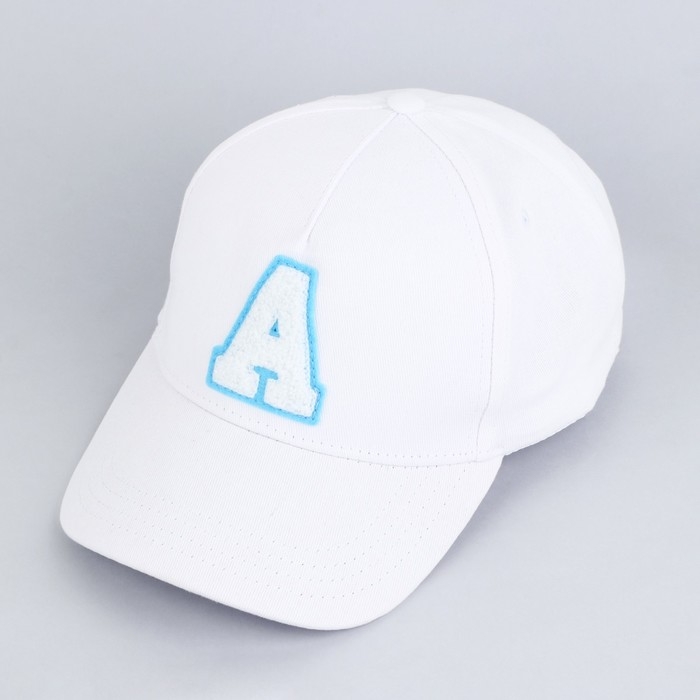Кепка женская «A», цвет белый, р-р 56 Кепка женская «A», цвет белый, р-р 56