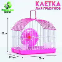 Клетка для грызунов укомплектованная RT-2c, 23 х 16,5 х 20 см, розовая (фасовка 30 шт) Клетка для грызунов укомплектованная RT-2c, 23 х 16,5 х 20 см, розовая (фасовка 30 шт)